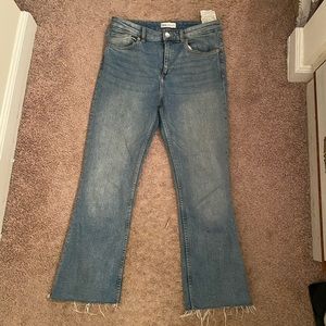 Zara ankle flare jeans